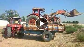 tractor unloading || tractor ko trolley sa nichy otar rahy hen || tractor video