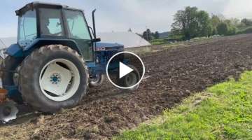 Ford 7740 Discing With Woods DHM96 disc harrow