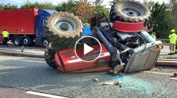 Best Of Tractor & Excavator Working Failed - Dangerous Idiots Overload Tractor - Powerful Tractor
