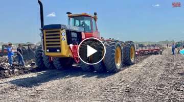 Tractors Plowing at the 2021 Half Century of Progress Show