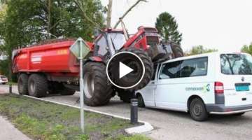 You Won't Believe This Video!! Idiot Vs Professional On A Tractor In An Extreme Situation!!
