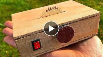 How to make table saw and sander machine 2 in 1 DIY