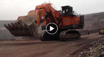 Dangerous biggest heavy equipment excavator destroys everything! Extreme powerful excavator machi...