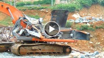 Dangerous Idiots Excavator, Bulldozers, Truck Fails Compilation Win Heavy Equiment Skill