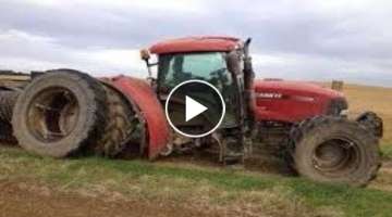 Extreme Idiots Tractor In Mud Skills Compilation Heavy Equipment Processing Drivers Fails / Win
