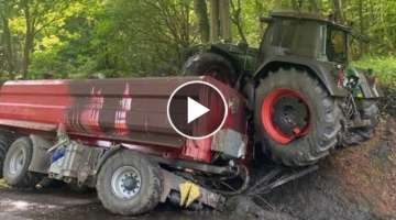 I Couldn't Handle The Tractor!! Crazy Situation On The Road Tractor New Holland Vs Fool 2022.