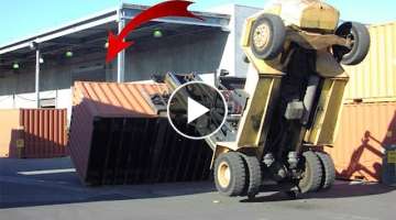 Top 10 Idiots Extreme Dangerous Driving FORKLIFT Fails | Heavy Equipment Excavator Operator Skill...
